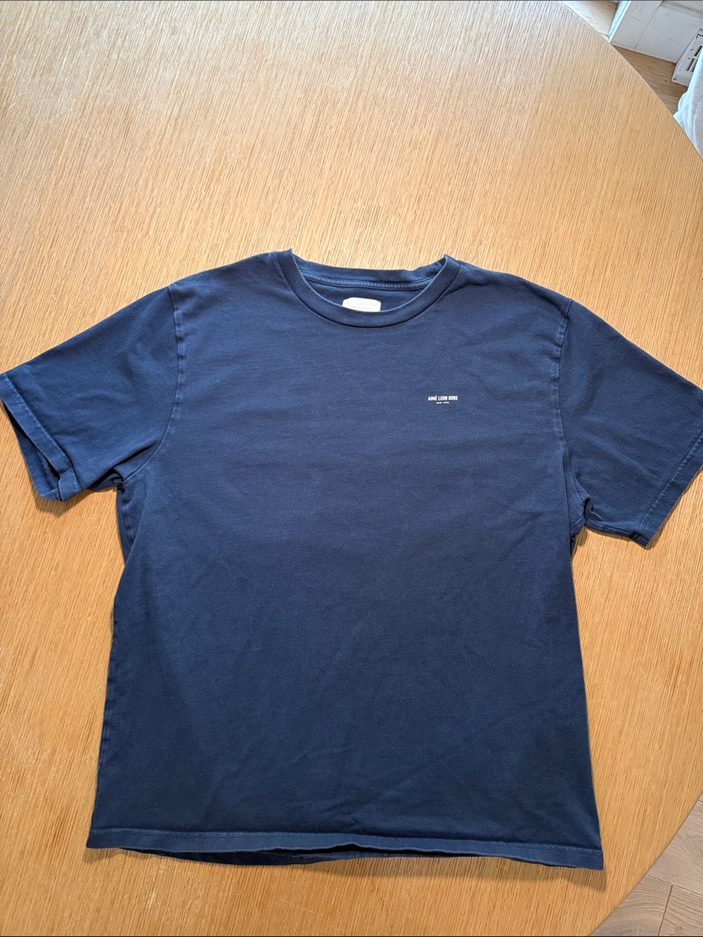 Aime Leon Dore Navy Short Sleeve Crew T‑Shirt XL (fits closer to L)